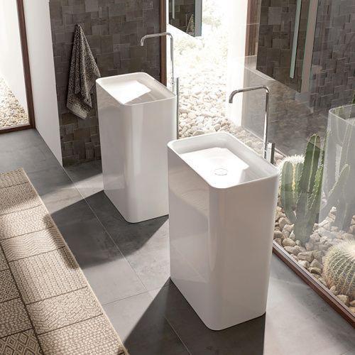 Раковина из нержавеющей стали Bette Art Monolith A183-000 60 см напольная цвет белый без отверстий под смеситель