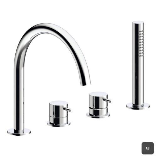 Смеситель Almar E214006.AB на борт ванны черный