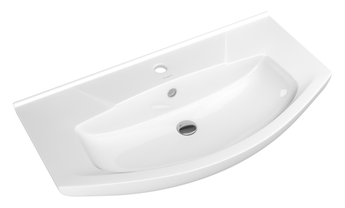 Раковина мебельная керамическая Kirovit Элеганс 85 4620008197456 90х50 накладная цвет белый