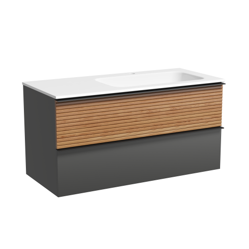 Тумба под раковину Sancos DELTA DL100RGR 100х40 подвесная цвет коричневый