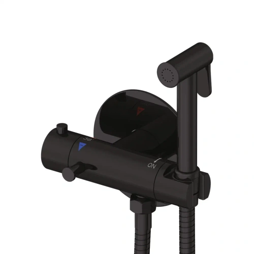 Гигиенический душ со смесителем Rose R915H черный