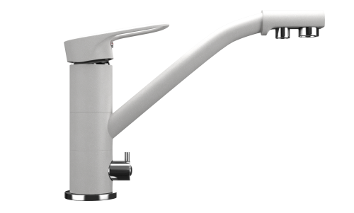 Смеситель для кухни Ulgran Classic U-010-341 на мойку белый