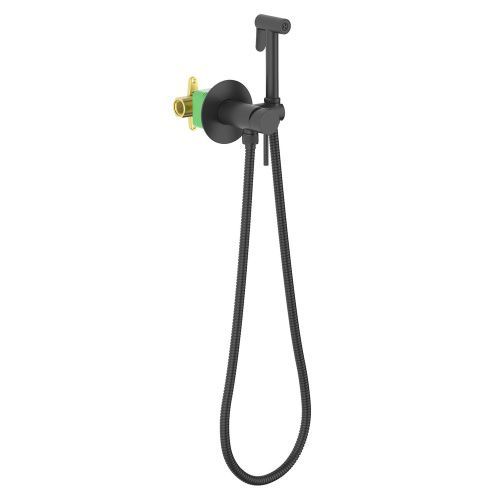 Смеситель с гигиеническим душем Timo Saona 2338/03SM встраиваемый в стену черный