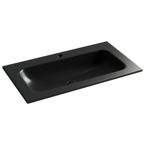 Раковина из сантехнического фарфора Ceramica Nova GRACE CN7012MB 80х50 накладная цвет черный