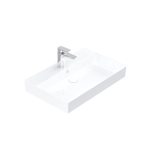 Раковина керамическая Dreja Stance 17070-KL 70х50 подвесная цвет белый 1 отверстие под смеситель