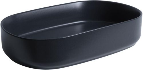 Раковина керамическая Allen Brau Fantasy 4.11022.31 60х40 накладная цвет черный без отверстий под смеситель