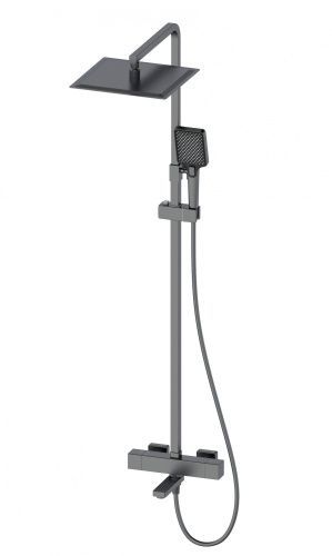 Душевая стойка Wonzon & Woghand WW-88739901-BGM настенная цвет серый с термостатом