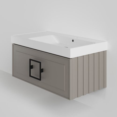 Тумба с раковиной La Fenice CUBO NFNC-01-CUB-C-90-3-90R 90х50 подвесная цвет бежевый