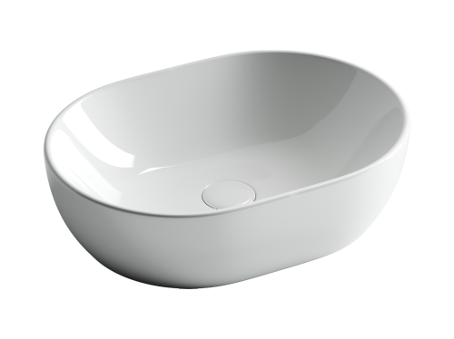 Раковина из сантехнического фарфора Ceramica Nova ELEMENT CN6019 50х40 накладная цвет белый