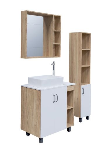 Столешница Grossman Флай 508001 80х40 накладная цвет белый