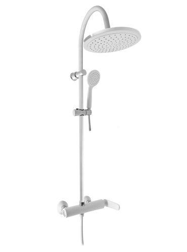 Смеситель для ванны и душа RavSlezak TIGRIS TG182.5/3BC настенный белый