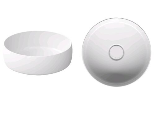 Раковина Bette BetteLiv A243-000 PW 40х40 накладная цвет белый