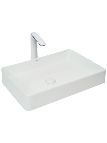 Раковина из сантехнического фаянса WeltWasser WW SK 10000004642 40 см накладная цвет белый без отверстий под смеситель