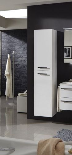 Шкаф-пенал Marlin 3040city HTW4R(961/042) 40х180 подвесной цвет белый