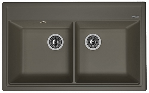Кухонная мойка Florentina Липси 820 20.370.E0820.302 80х50 цвет черный поверхность матовая