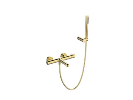 Смеситель BelBagno UNO UNO-VASM/DFS-ORO настенный золото