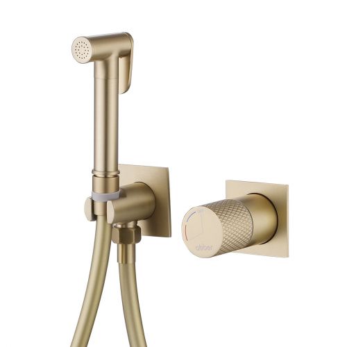 Гигиенический душ со смесителем Abber Rund AF8725G золото