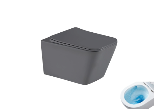 Унитаз подвесной Gid Tornado 62304Y серый с сиденьем микролифт безободковый смыв торнадо