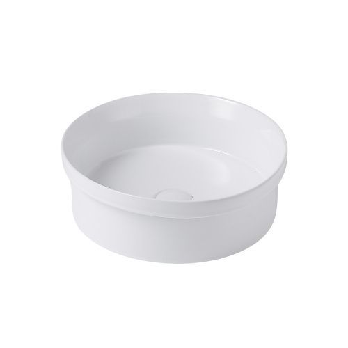 Раковина керамическая Abber BEQUEM AC2103 40х40 накладная цвет белый без отверстий под смеситель