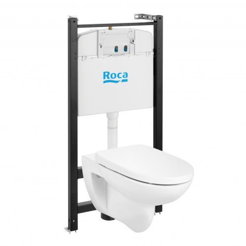 Комплект унитаз с инталляцией и клавишей смыва Roca Debba 7893104980