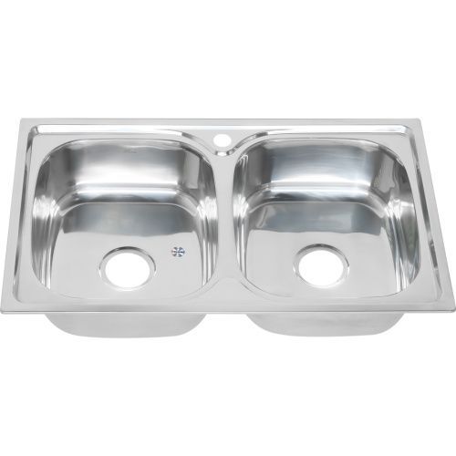 Кухонная мойка Melana 040 t (*8) 80х50 цвет хром поверхность полированная