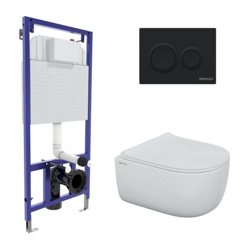 Комплект унитаз с инталляцией и клавишей смыва Berges NOVUM 043311