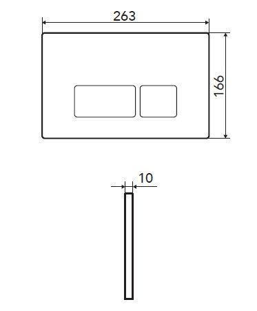 Клавиша смыва механическая Logan Space 00297681 цвет белый - фото 4