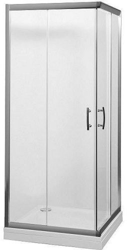 Душевой уголок Aquanet Alfa NAA1142 100х100 стекло прозрачное профиль хром без поддона