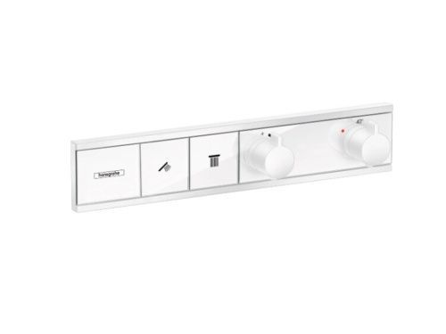 Смеситель Hansgrohe RainSelect 15380700 встраиваемый в стену белый с термостатом