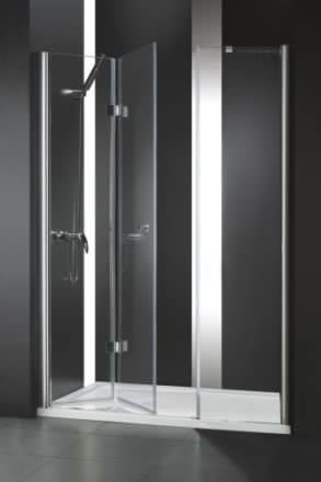 Душевая дверь Cezares ELENA ELENA-W-BS-13-90+50/50-C-Cr 185х195 стекло прозрачное профиль хром