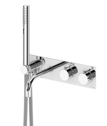 Смеситель Cezares CZR CZR-B-VDM2-T-01 встраиваемый в стену хром с термостатом