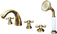 Смеситель RavSlezak MK169.5PSM на борт ванны бронза