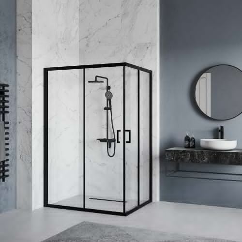 Душевой уголок RGW Passage 030824690-14 100х90 стекло прозрачное профиль черный без поддона