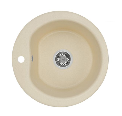 Кухонная мойка Aquaton Мида 1A712732MD290 50х50 цвет бежевый поверхность матовая