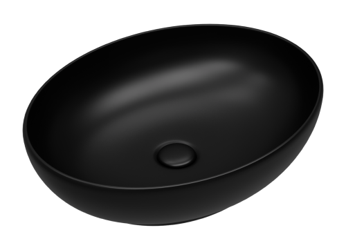 Раковина мебельная из сантехнического фаянса Melana 320316MB-805 50х40 накладная цвет черный