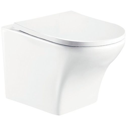 Унитаз подвесной WeltWasser 10000003704 белый с сиденьем микролифт безободковый душевой смыв