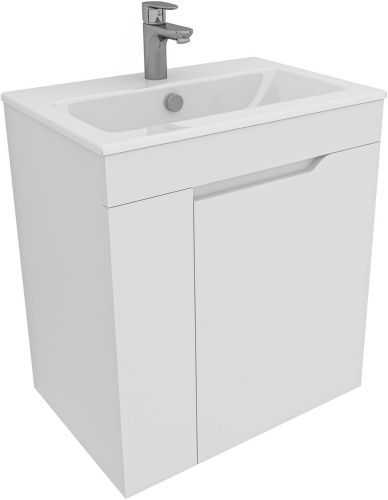 Тумба под раковину Aquanet Практика 00330453 60х40 подвесная цвет белый