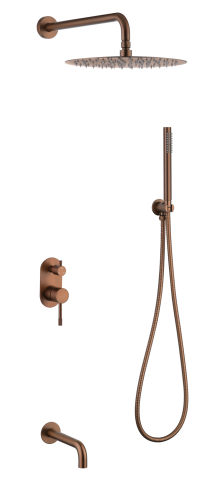 Душевая система Boheme Uno 464-2-BRB встраиваемая в стену цвет бронза