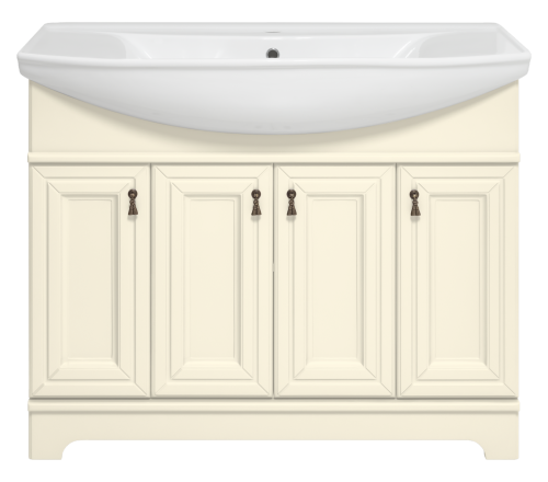 Тумба под раковину Misty Лувр П-Лвр01105-1014 100х30 напольная цвет бежевый