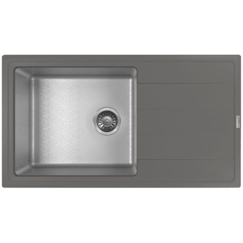 Кухонная мойка Florentina Комби 860 21.400.D0860.307 85х50 цвет серый поверхность матовая