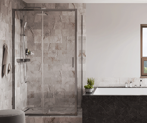 Душевой уголок Wasserkraft Main 41S 41S16 110х100 стекло прозрачное профиль хром без поддона - фото 4