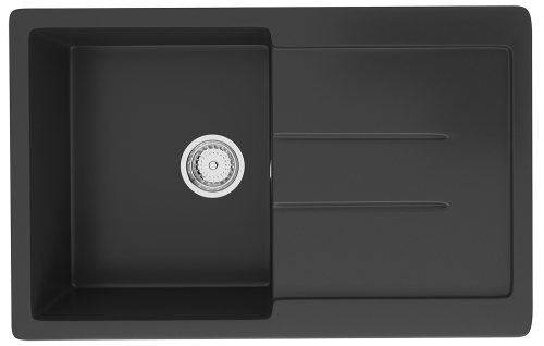 Кухонная мойка Ulgran Classic U-507-344 75х50 цвет черный