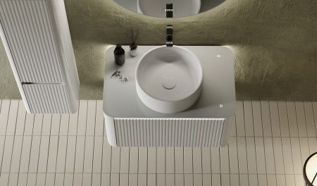 Тумба под раковину Jorno LUMINO Lum.01.80/P/W/JR 80х50 подвесная цвет белый - фото 2