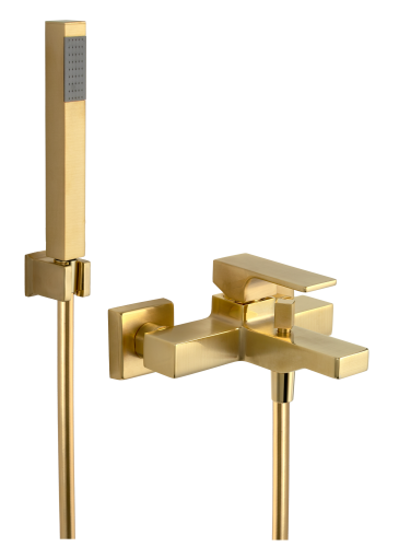 Смеситель для ванны Remer Absolute AU02BG настенный золото