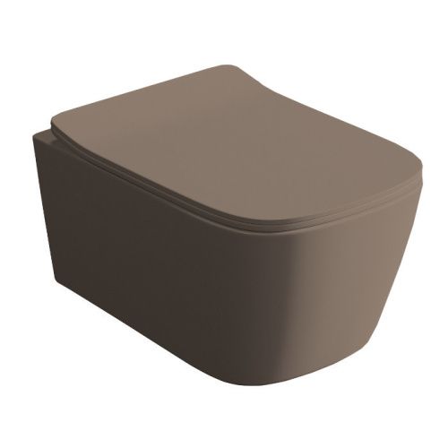 Чаша унитаза подвесная Artceram A16 ASV006 41 00 цвет коричневый без сиденья душевой смыв