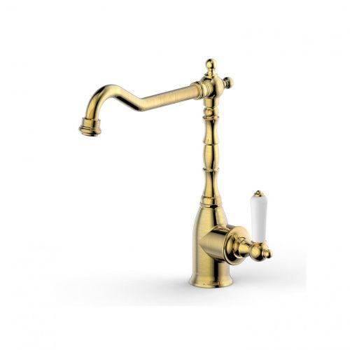 Смеситель для кухни Bravat ART F775109U на столешницу бронза