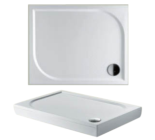 Душевой поддон из искусственного камня Riho KOLPING D004007005 100х90 белый с ножками