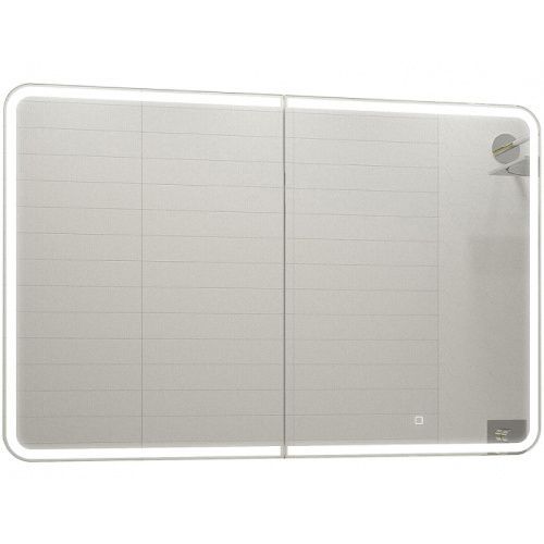 Зеркало-шкаф Misty Зеркальные шкафы МВК001 120х80 подвесной цвет белый