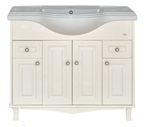 Тумба под раковину Misty Шармель Л-Шрм01105-5812Я 100х30 напольная цвет бежевый