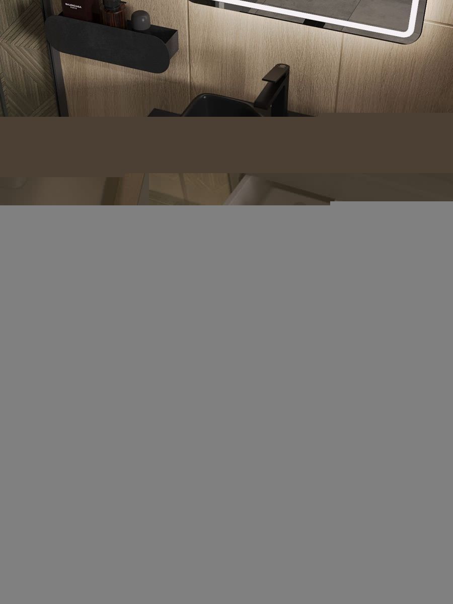 Тумба с раковиной Orange Line Li-80TubMDF+B01-475MB 80х50 - фото 4